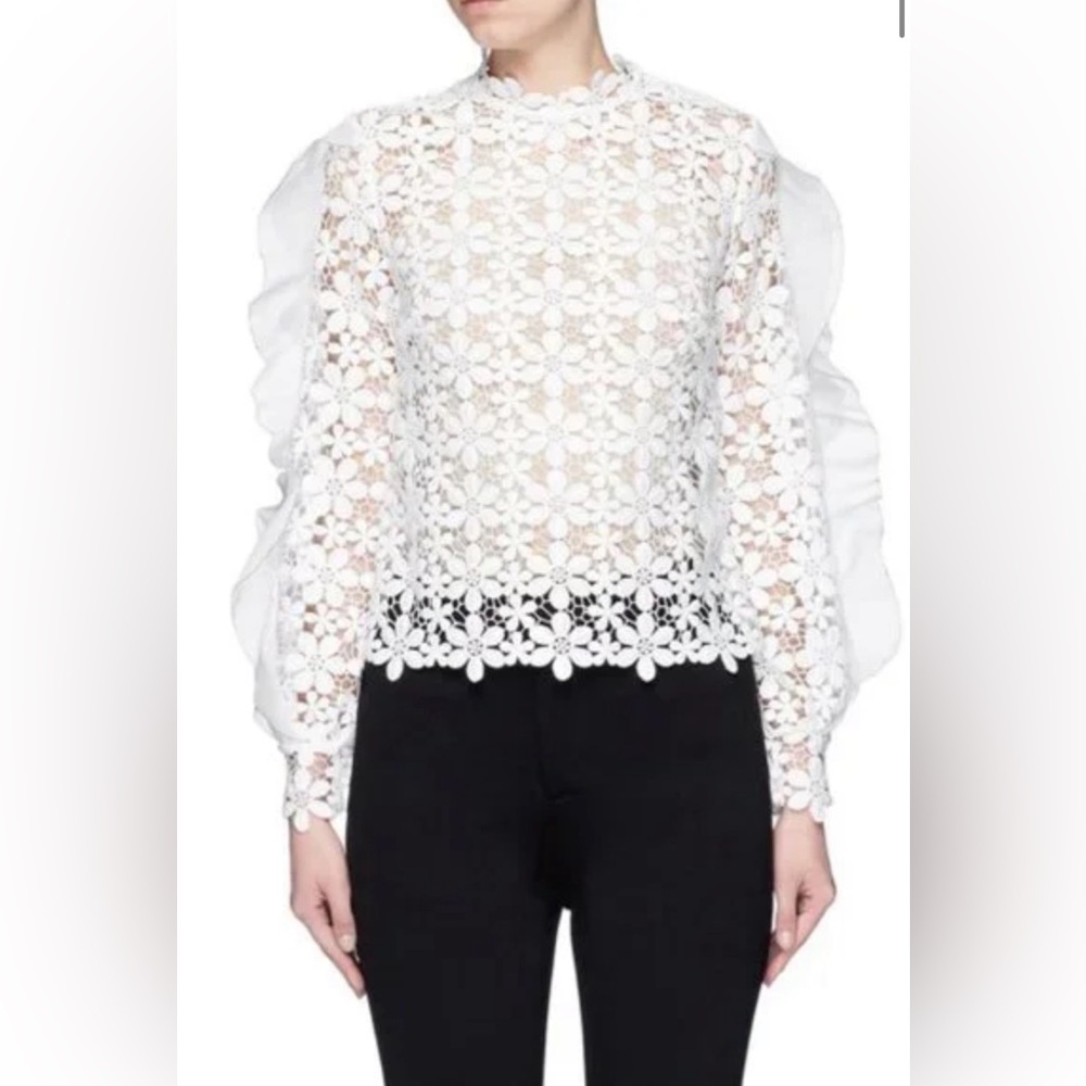 Self-Portrait Blouse White